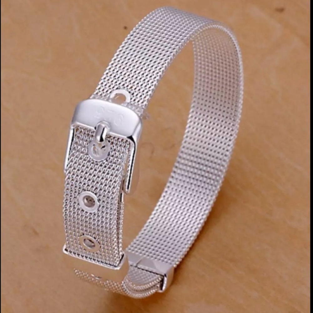 Silver Mesh Watch Band/ bracelet